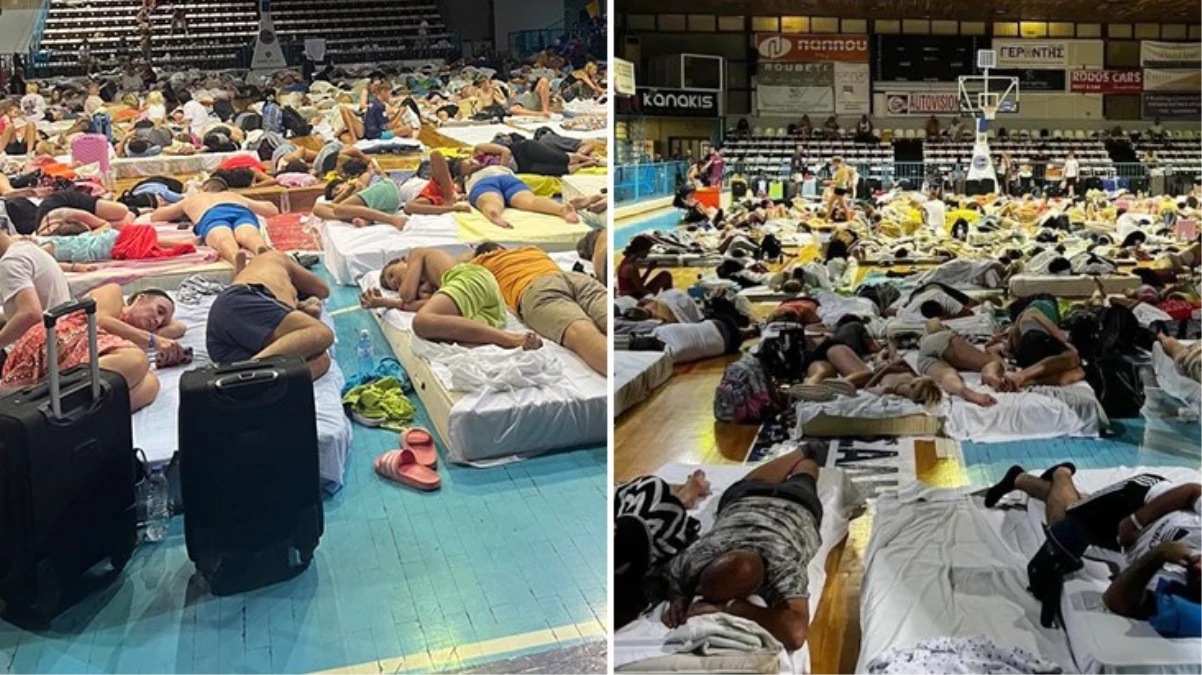 Yangınlarla mücadele eden Yunanistan’da turistlerin tatili eziyete dönüştü