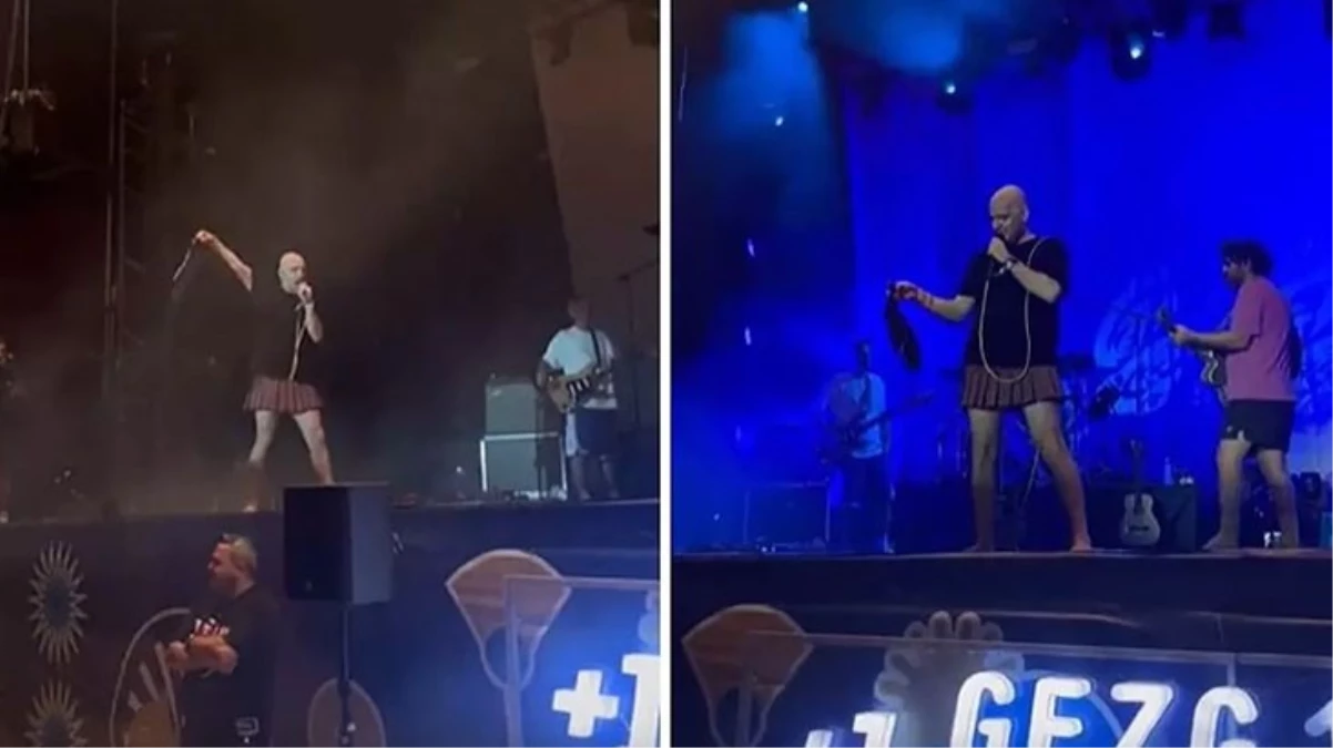 Büyük Ev Ablukada’nın konserinden sahneye iç çamaşırı fırlatıldı! Bartu Küçükçağlayan iç çamaşırını eline alıp salladı