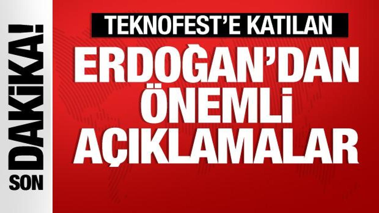 Cumhurbaşkanı Erdoğan Teknofest için İzmir’de