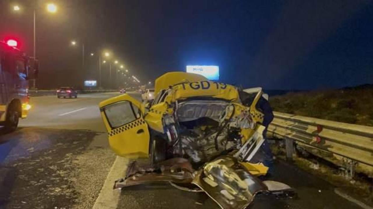 Kuzey Marmara Otoyolu’nda feci kaza!