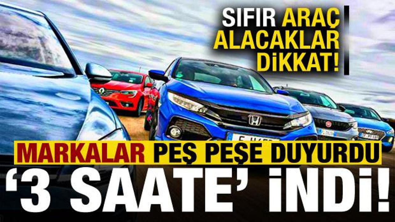 Sıfır araba alacaklar dikkat! Teslim tarihi 3 aydan 3 saate düştü