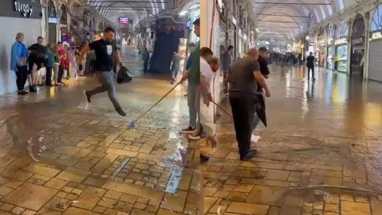 Kapalıçarşı ve Tahtakale’yi su bastı
