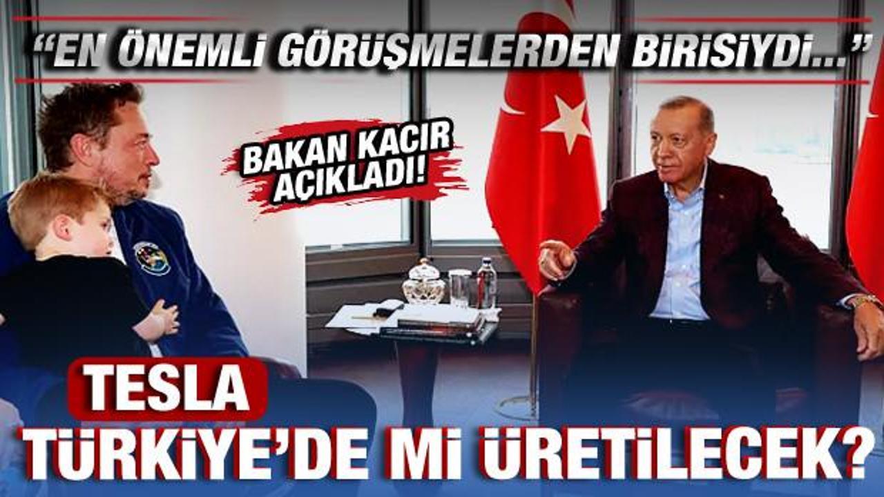 Tesla, Türkiye’de mi üretilecek? Bakan Kacır açıkladı!