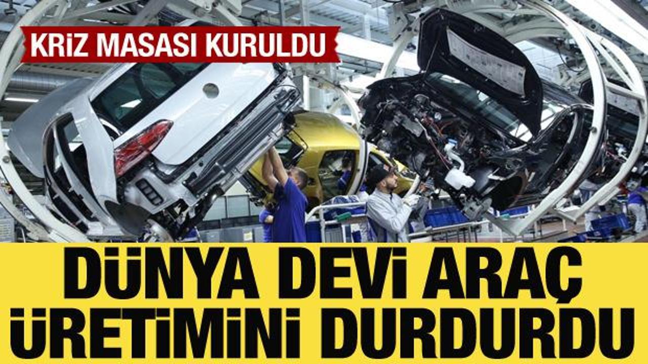 Volkswagen, sebebi bilinmeyen sistem arızası sebebiyle araç üretimini durdurdu