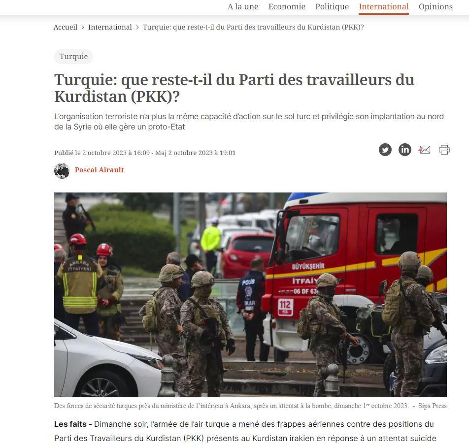 Fransız dergiden itiraf: PKK Türkiye’de eskisi gibi faaliyet gösteremiyor