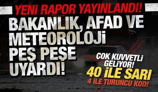 44 kentte bekleniyordu: Yeni uyarı geldi, İstanbul’da sağanak çok kuvvetli başladı!