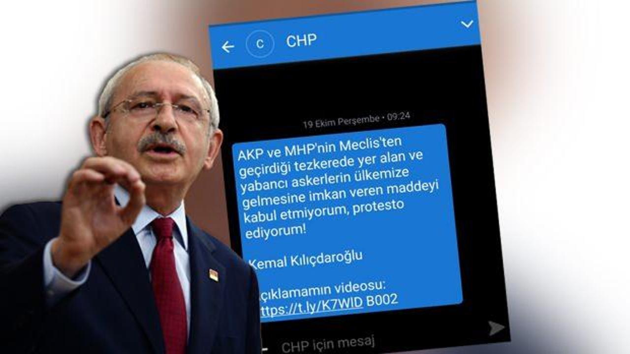 CHP’den defalarca evet dedikleri tezkere hakkında SMS’lerle algı operasyonu!