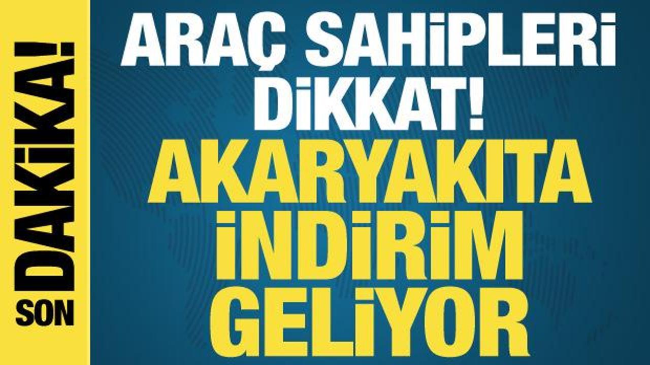 Araç sahipleri dikkat!  Motorine indirim geliyor!