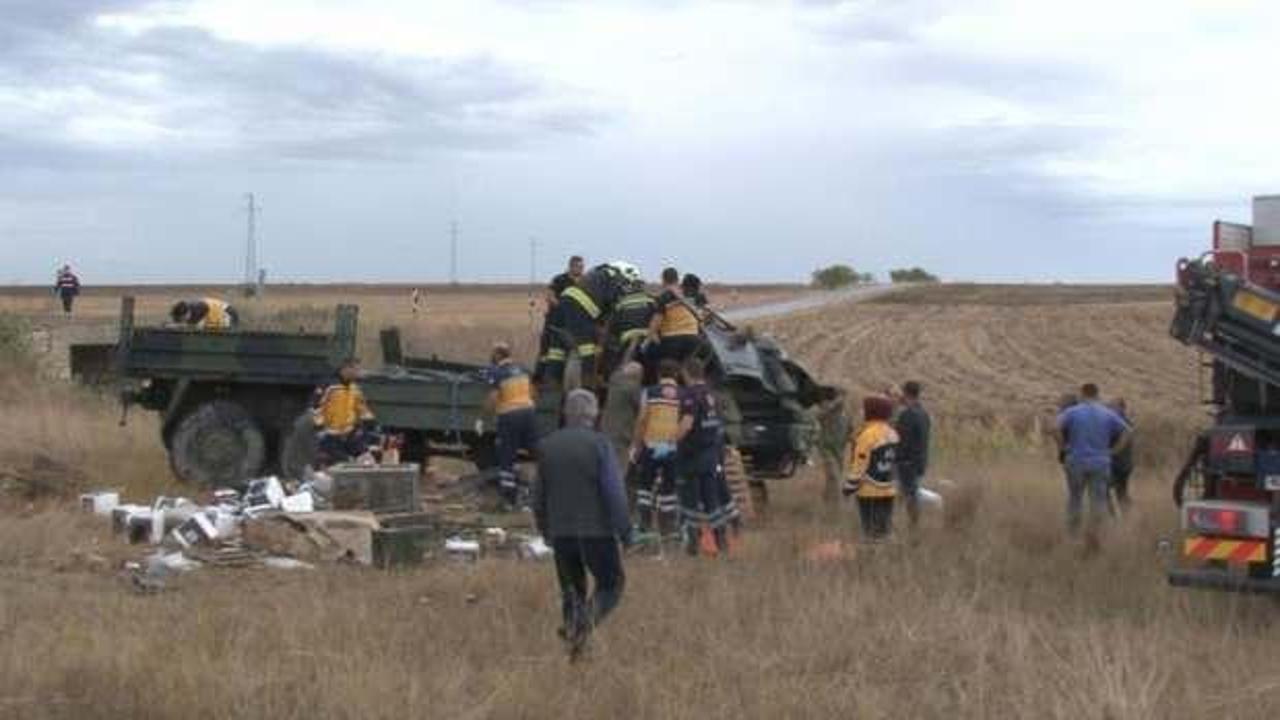 Askeri araç devrildi: 2’si ağır 3 asker yaralandı