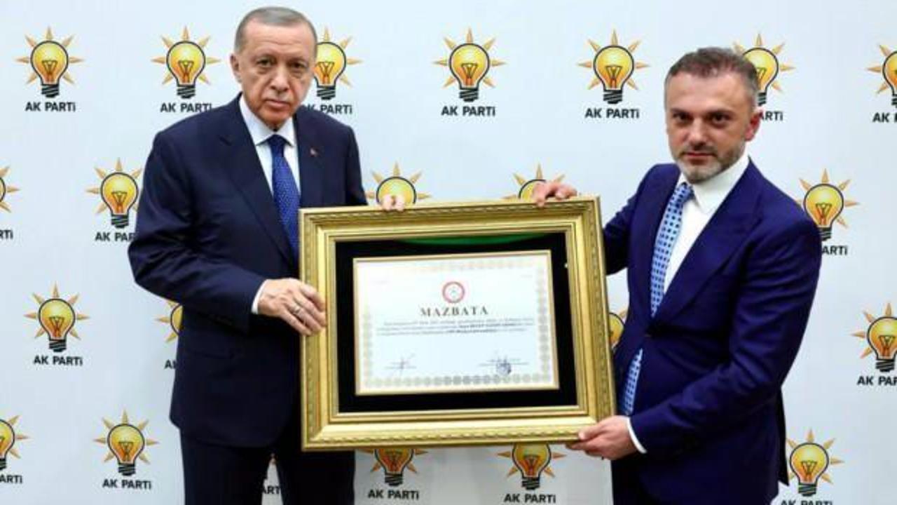 Başkan Erdoğan mazbatasını aldı