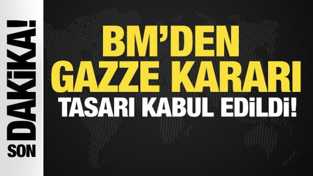 BM’den Gazze kararı! Tasarı kabul edildi