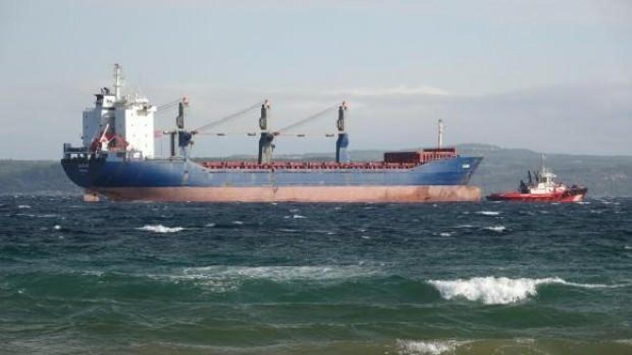 Çanakkale Boğazı’nda kargo gemisinde makine arızası