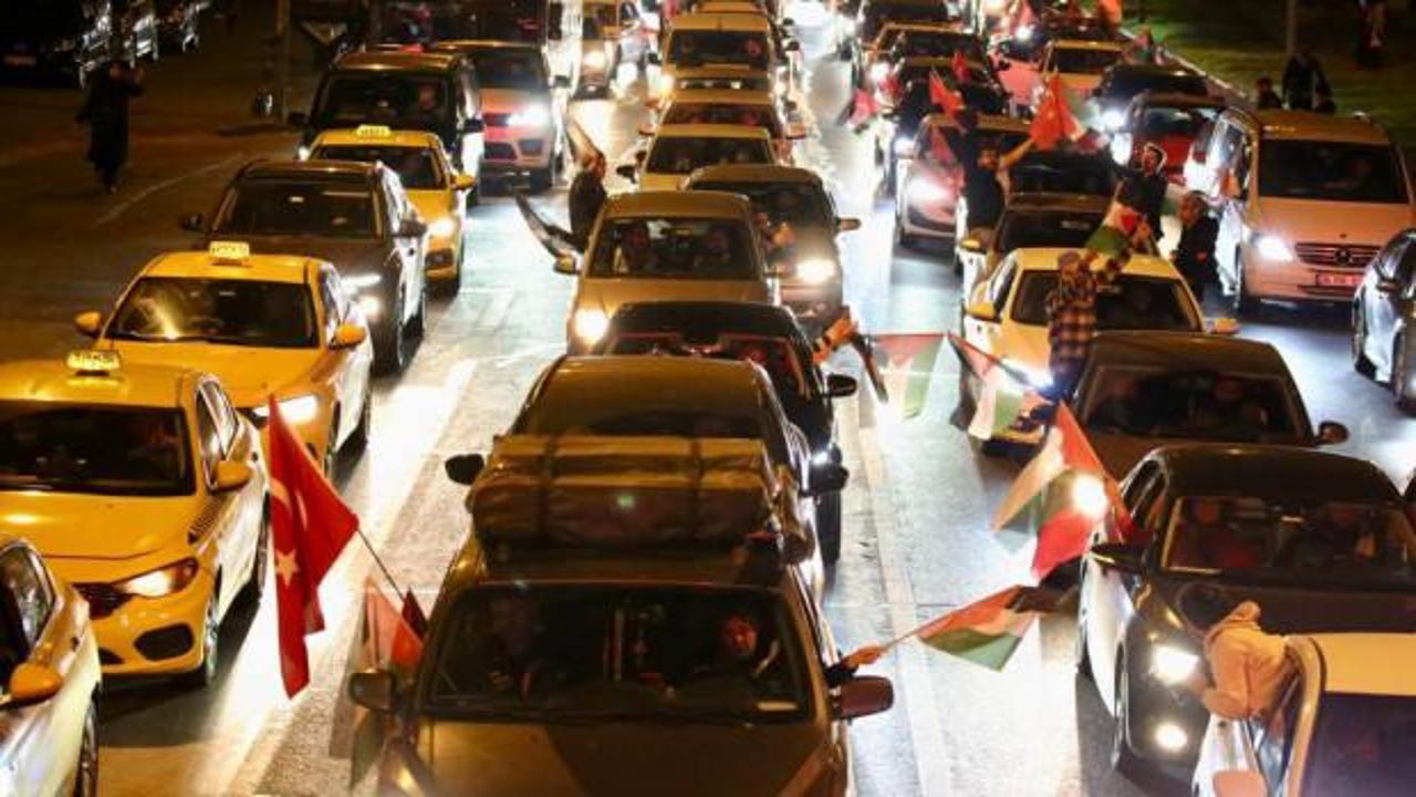 İstanbul, Filistin’e destek için ayağa kalktı