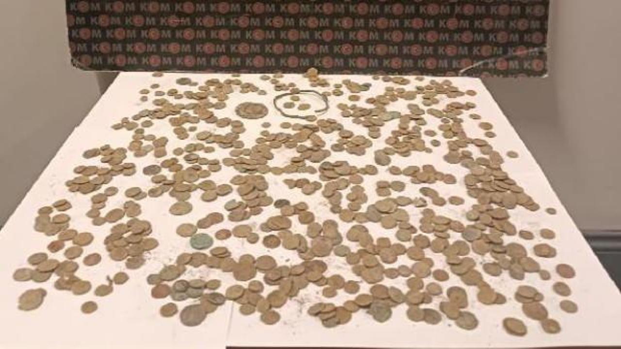 Kayseri’de 773 adet tarihi sikke ele geçirildi