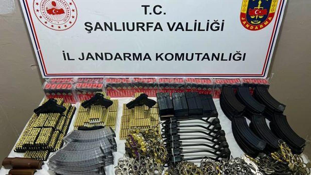 Şanlıurfa’da 6 bin 300 mermi ele geçirildi