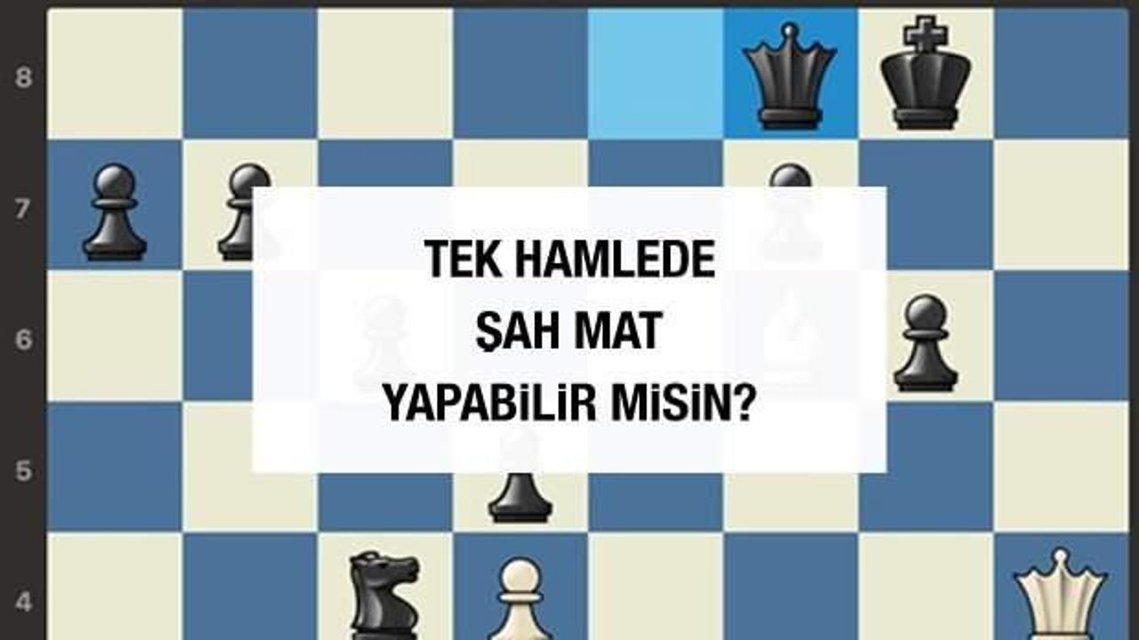 Satranç bulmacası #5: 1 hamlede şah mat yapabilir misin?