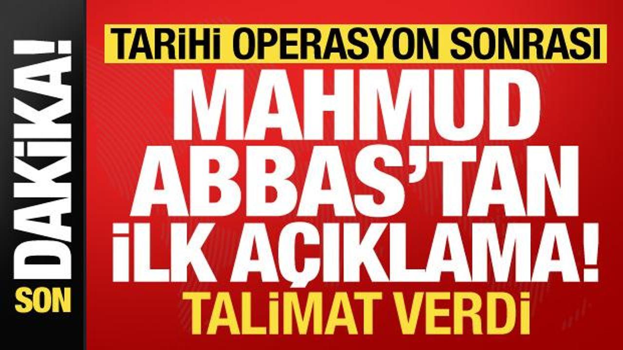 Son dakika: ‘Aksa Tufanı’ operasyonu sonrası Mahmud Abbas’tan ilk açıklama! Talimat verdi