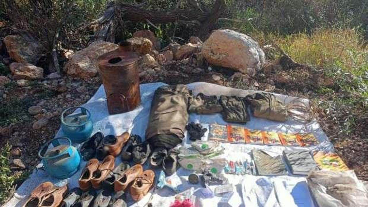 Tunceli’de teröristlerin inlerine girildi