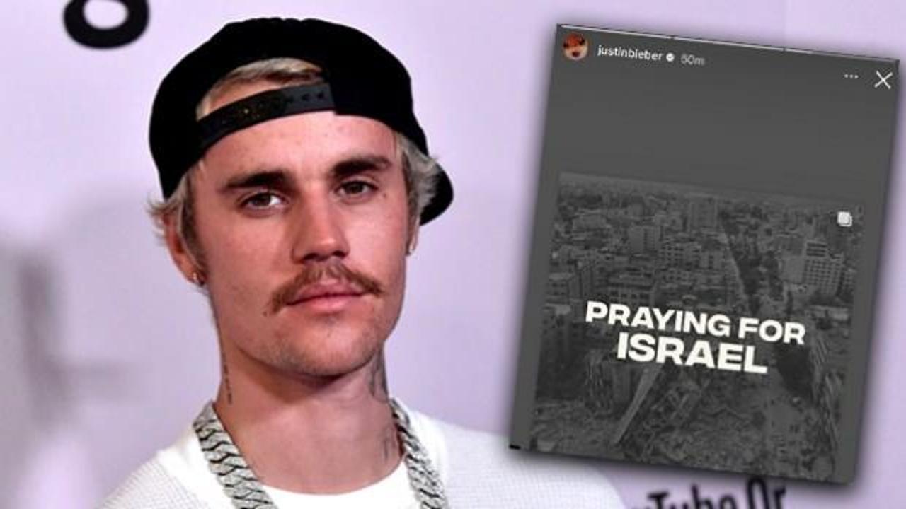 Justin Bieber’dan akılalmaz İsrail paylaşımı! Rezil olup paylaşımı sildi!