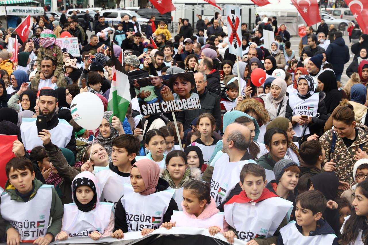 Bursa’nın çocukları Filistin için tek yürek