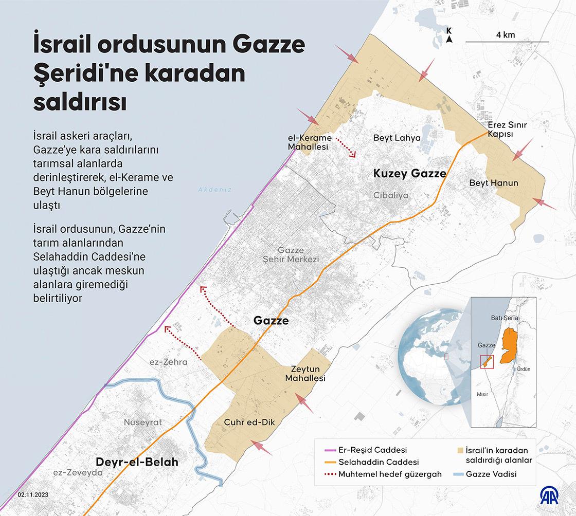 İsrail'den insanlık dışı adım: Gazze'nin kuzeyinden güneyine giden tüm yolları kapattı