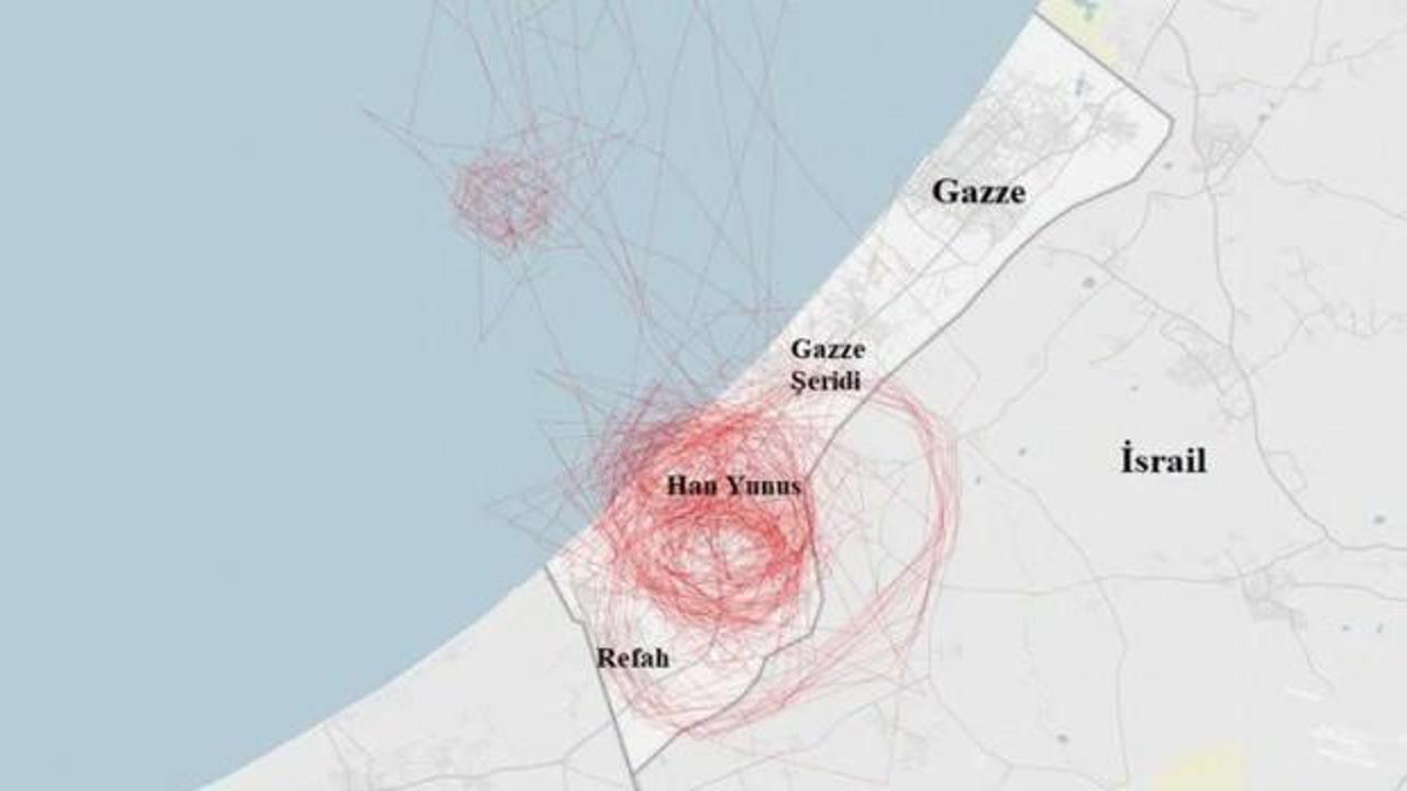 ABD İHA’ları Gazze üzerinde