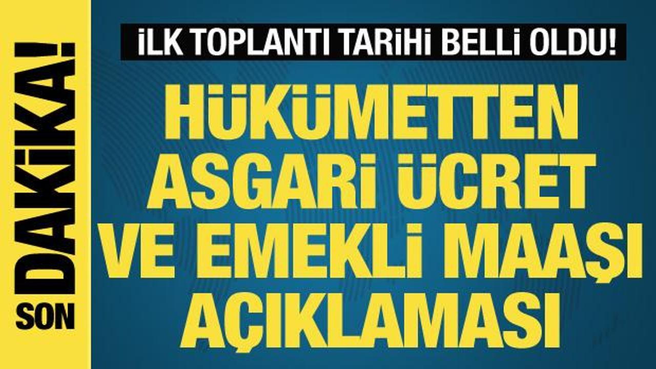 Asgari ücrette kritik tarih belli oldu! Emekli maaşları için önemli mesaj