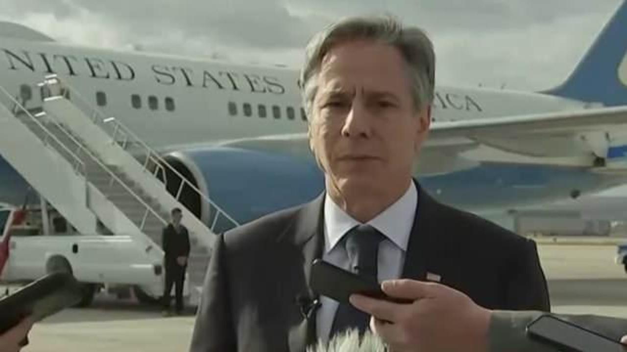 Blinken’a soğuk duş: Havalimanında tek başına açıklama yaptı