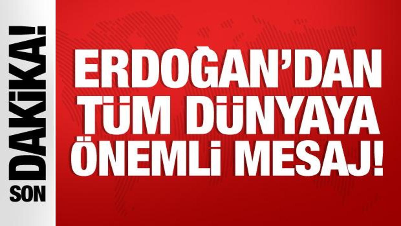 Cumhurbaşkanı Erdoğan’dan Filistin açıklaması