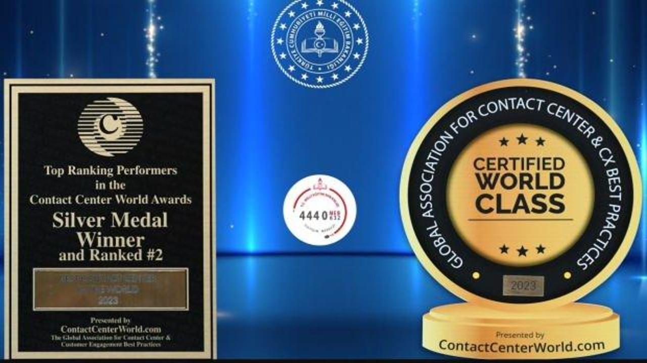 “Mebim”, en iyi iletişim merkezi kategorisinde dünya ikincisi oldu