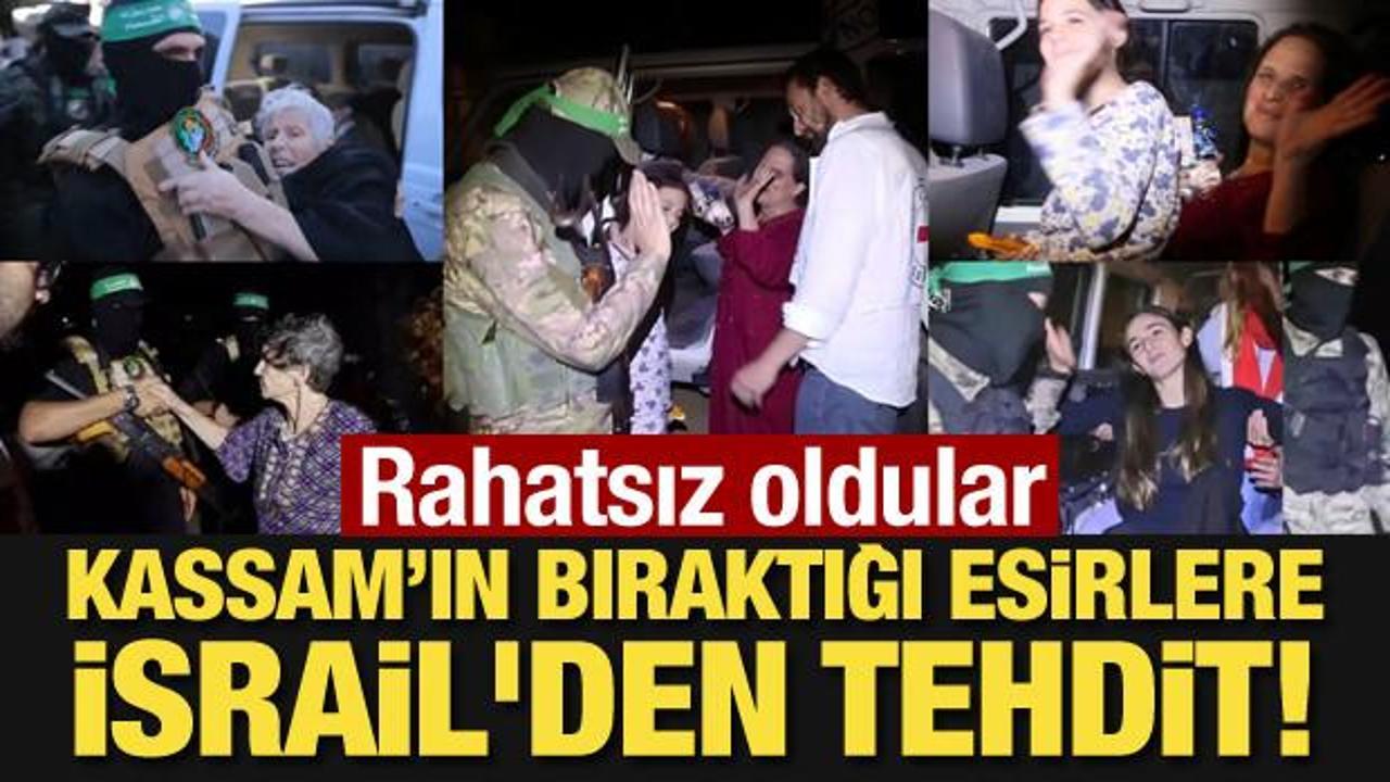 Rahatsız oldular! Kassam’ın bıraktığı esirlere İsrail’den tehdit!
