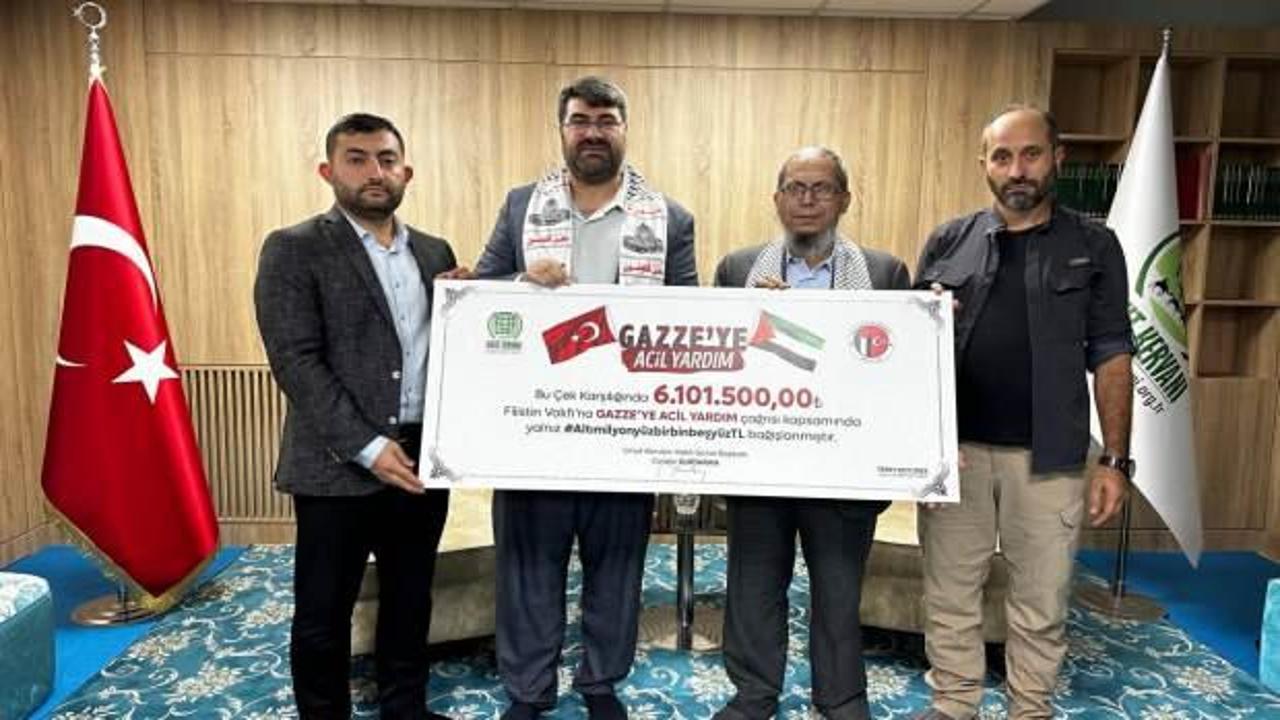 Umut Kervanı’ndan Gazze’ye 6 milyon lira nakdi yardım