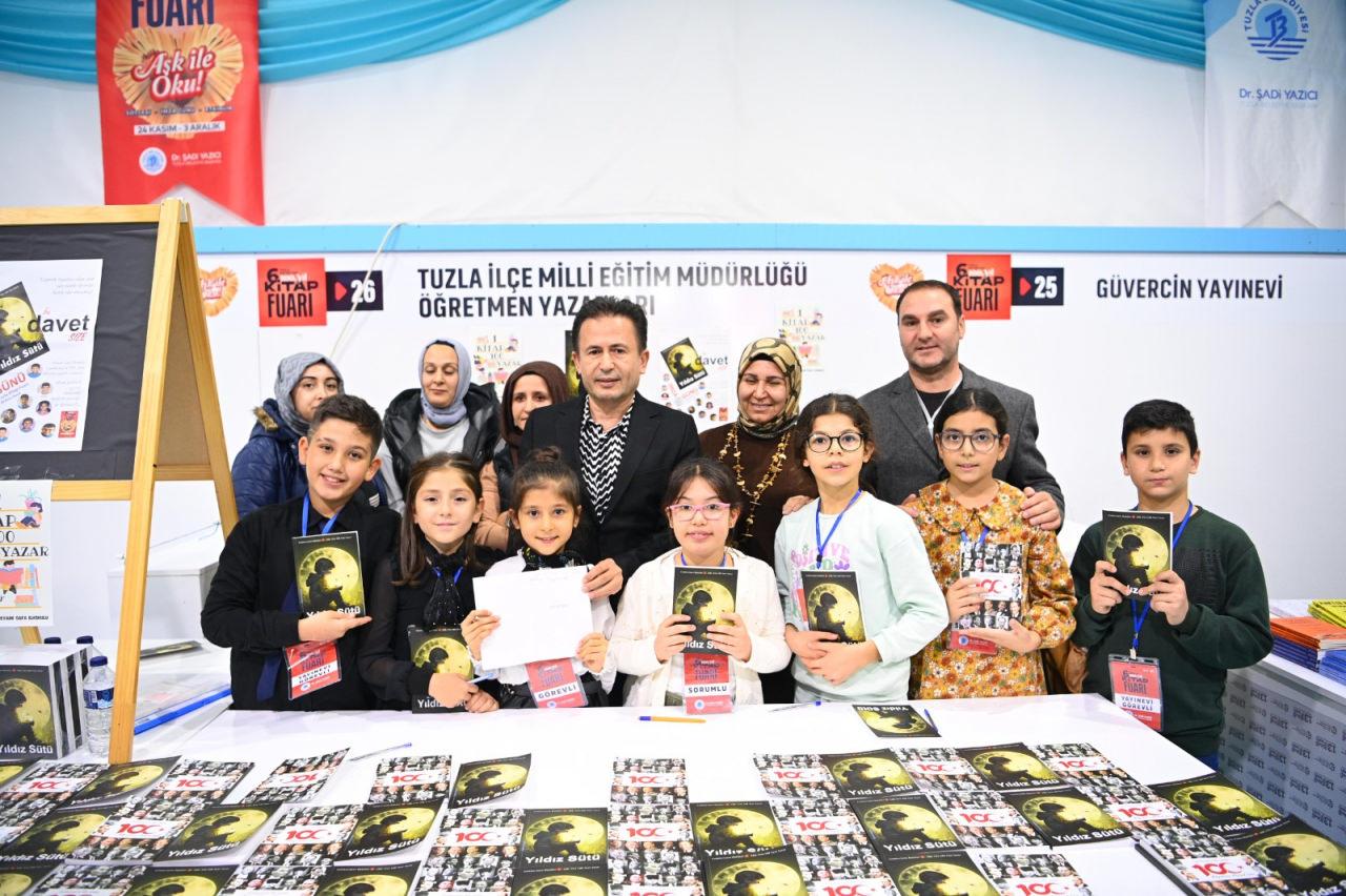 100 ilkokul öğrencisinin eseri 'Yıldız Sütü' kitabında toplandı
