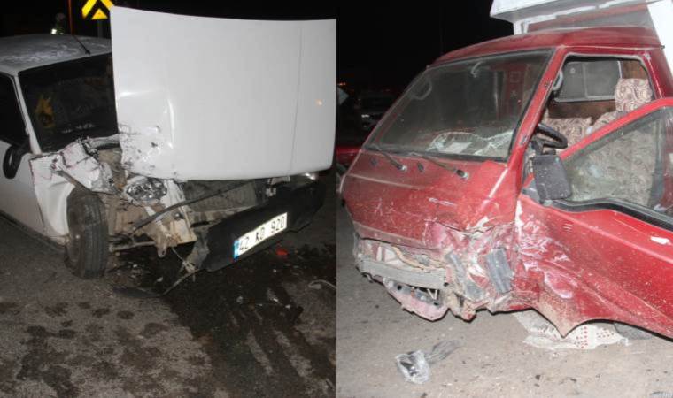 Konya’da 3 araç birbirine girdi… 3 yaralı!