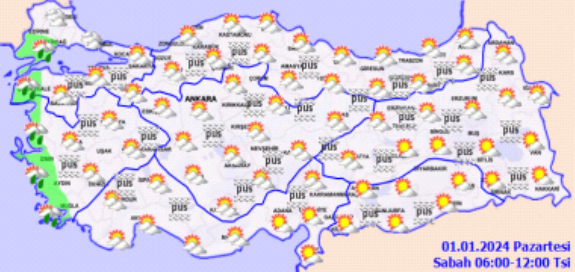 Meteoroloji açıkladı: 1 Ocak 2024 hava durumu raporu... Bugün hava nasıl olacak? İstanbul'a kar ne zaman yağacak?