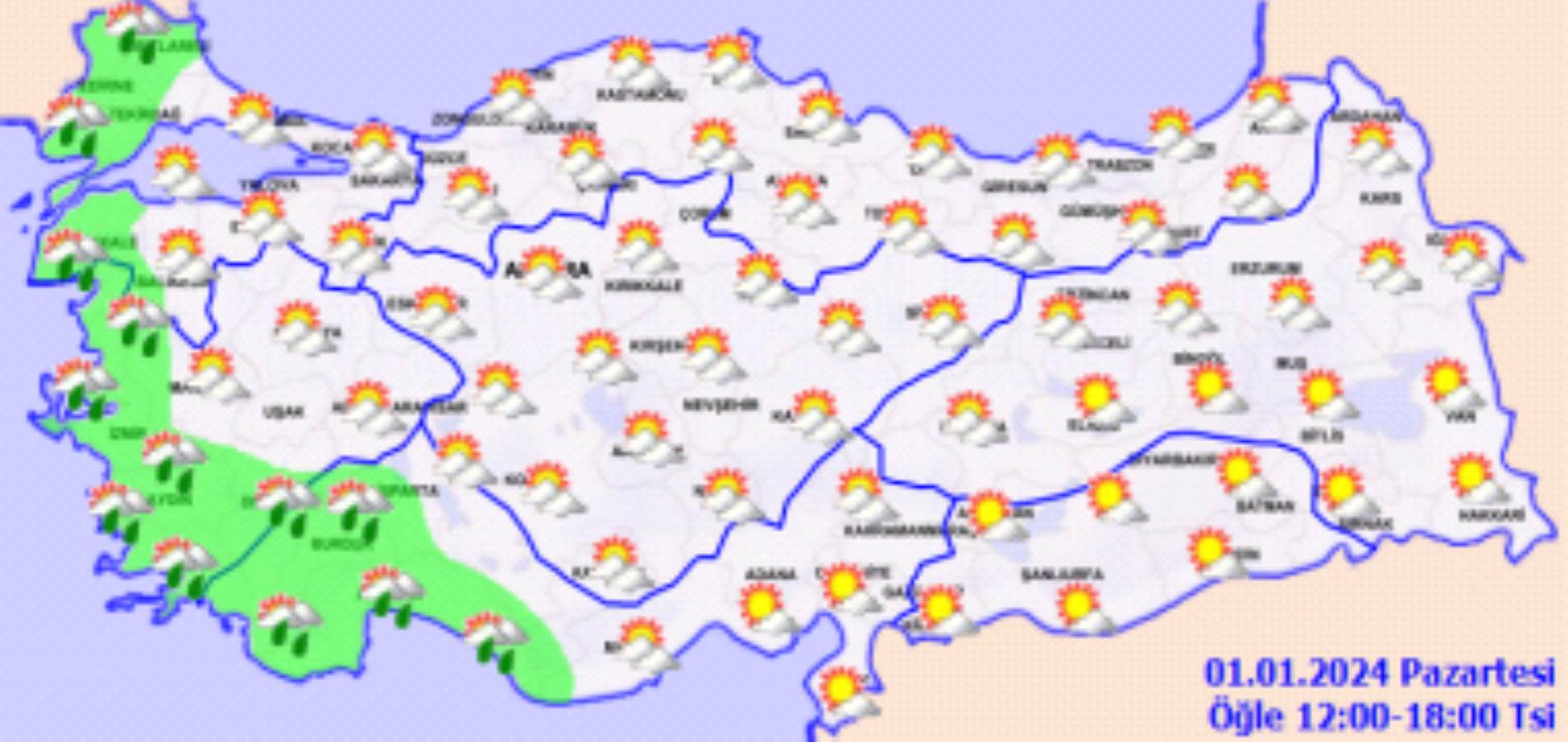 Meteoroloji açıkladı: 1 Ocak 2024 hava durumu raporu... Bugün hava nasıl olacak? İstanbul'a kar ne zaman yağacak?