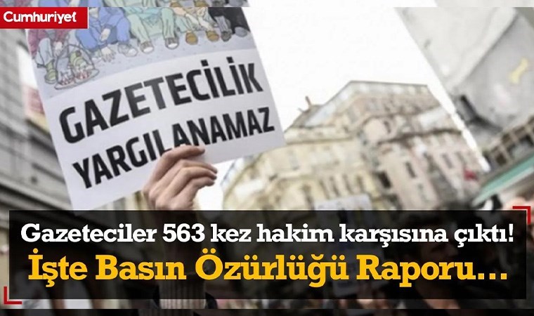 2023 yılında gazeteciler 563 kez hakim karşısına çıktı! Çakırözer Basın Özgürlüğü Raporu'nu açıkladı