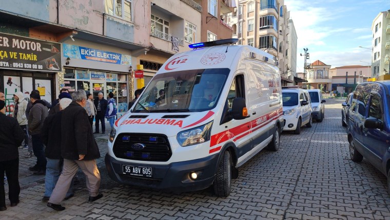 Samsun'da korkutan yangın: 2 çocuk hastaneye kaldırıldı