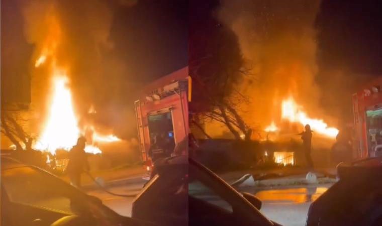 İki gecekondu alev alev  yandı… Dumandan etkilenenler oldu!