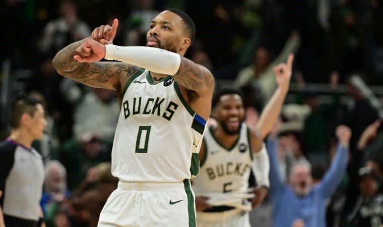 NBA’de Damian Lillard’ın son saniye basketi Milwaukee Bucks’ı galibiyete taşıdı!