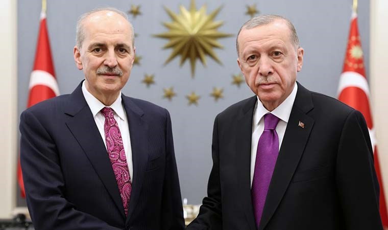 Erdoğan, TBMM Başkanı Numan Kurtulmuş ile bir araya geldi