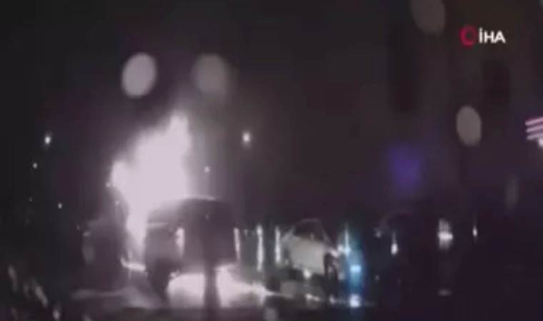 ABD’de dehşet dolu anlar: Benzin bidonu yüklü araç kalabalığın arasına daldı!