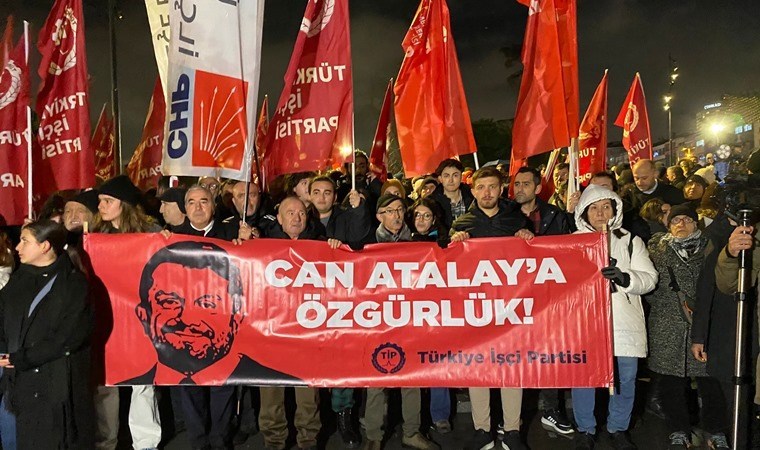 CHP ve TİP, Can Atalay için sokağa çıktı: ‘Her yer Taksim, her yer direniş’