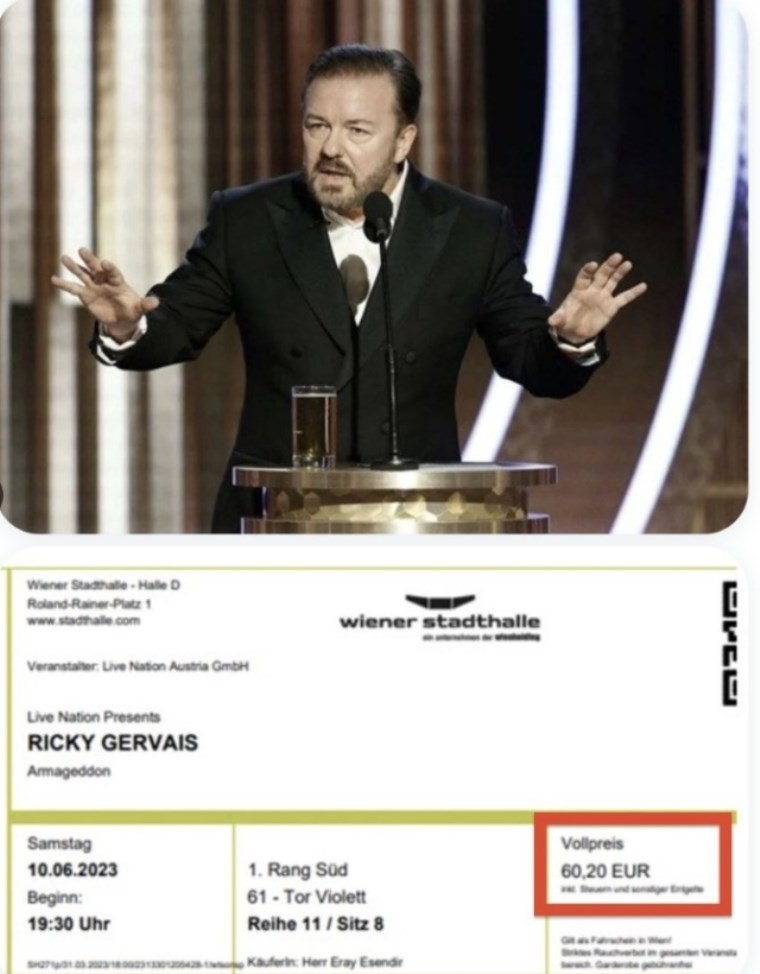 Dünyaca ünlü komedyen Ricky Gervais ile aynı salonda sahneye çıkacak olan Cem Yılmaz, bilet fiyatıyla ikiye katladı