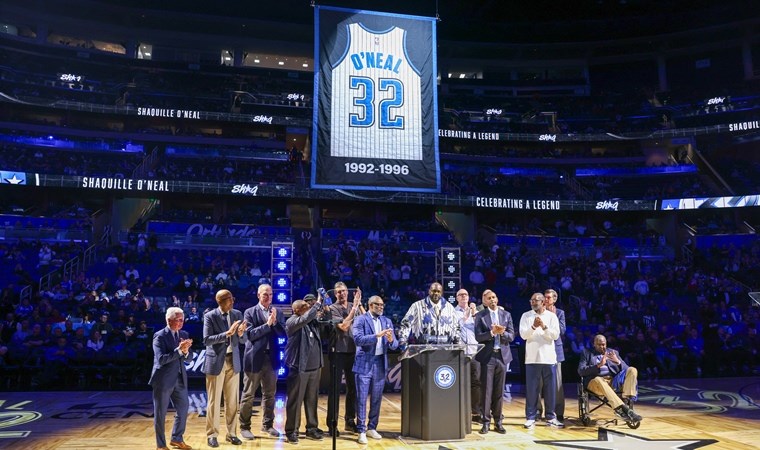 NBA ekibinden bir ilk: Shaquille O'Neal forması emekliye ayrıldı!