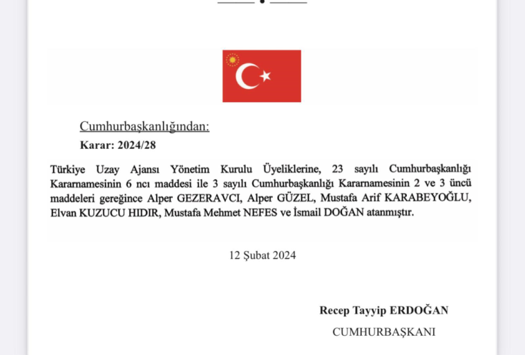 Son Dakika… Resmi Gazete’de yayımlandı: Alper Gezeravcı TUA’ya atandı