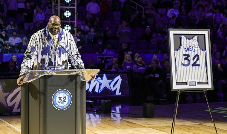 NBA ekibinden bir ilk: Shaquille O’Neal forması emekliye ayrıldı!
