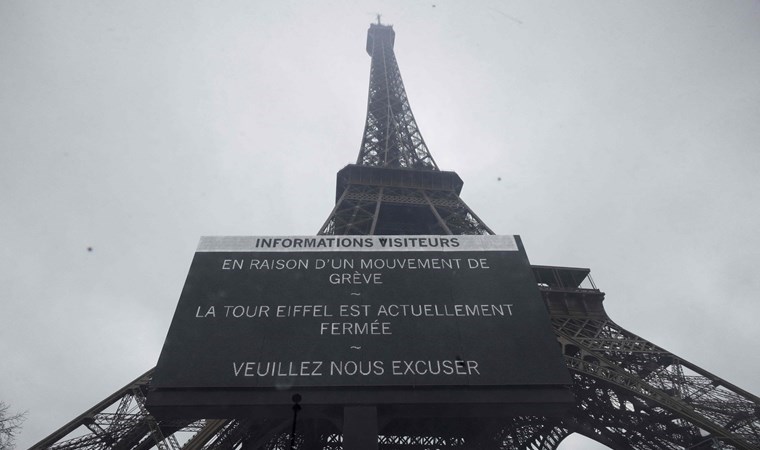 Tarihi yapıda grev: Eyfel Kulesi kapatıldı
