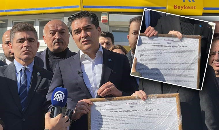 Buğra Kavuncu, Murat Kurum’a ‘imar barışı’nın Resmi Gazete’de yayımlanan tebliğini çerçeveletip gönderdi