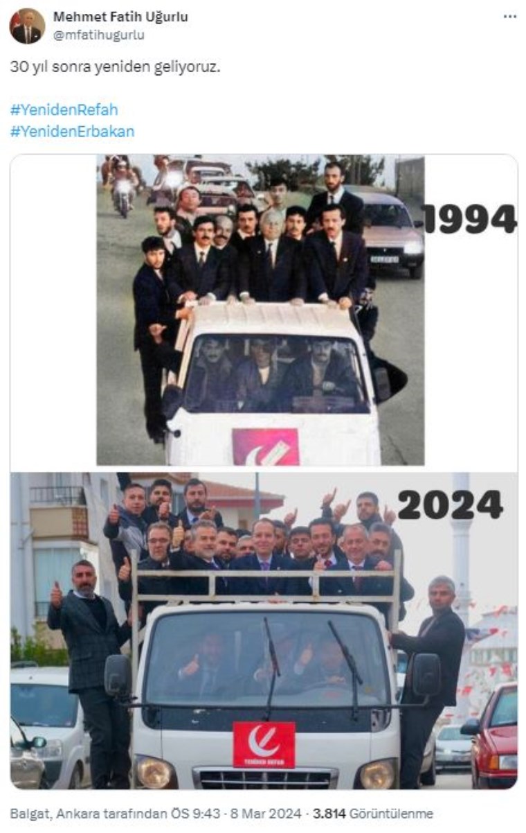 Fatih Erbakan'dan 30 yıl sonra 'kamyon' pozu